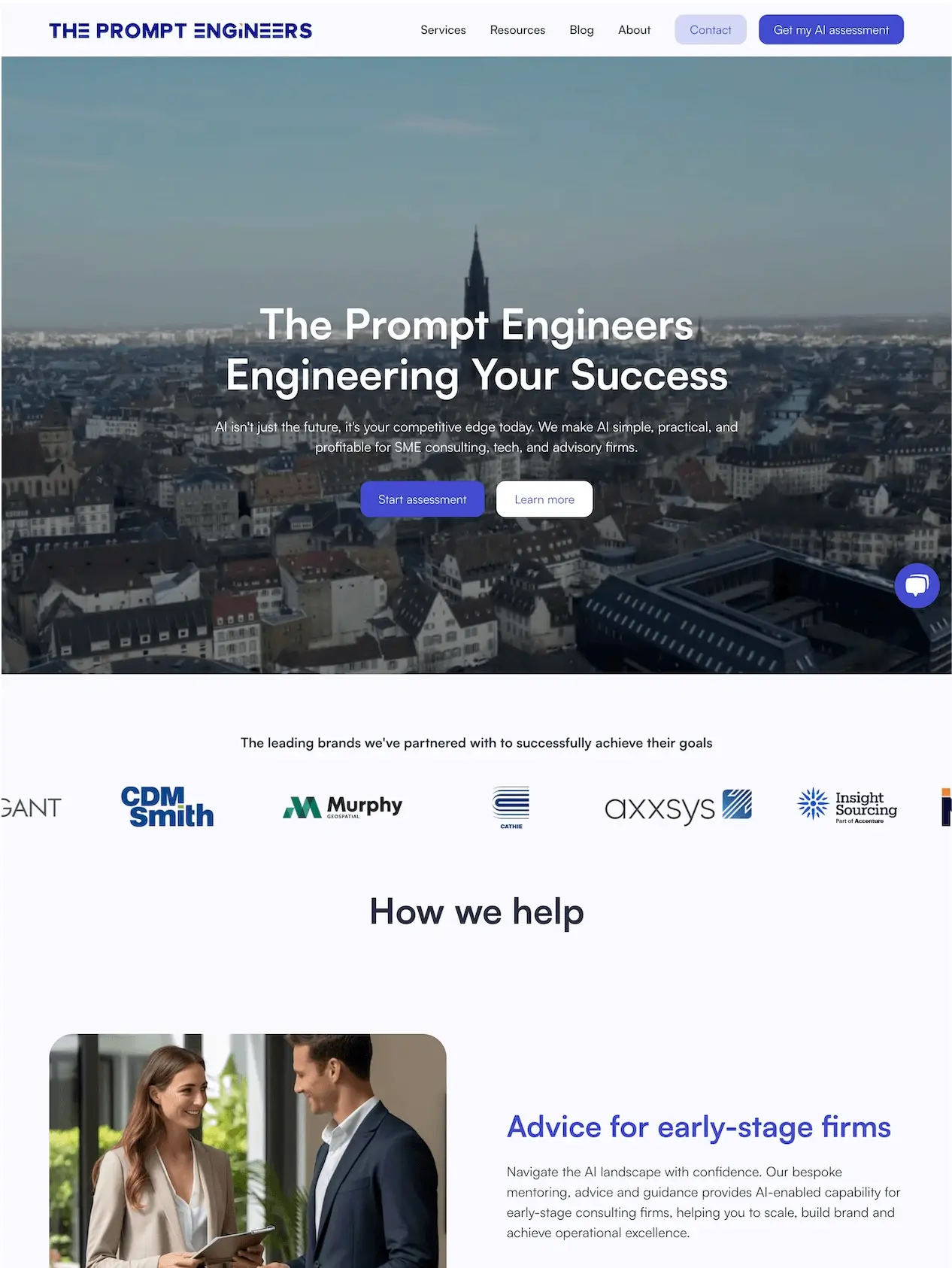 The 2024 homepage, before the 2025 redesign