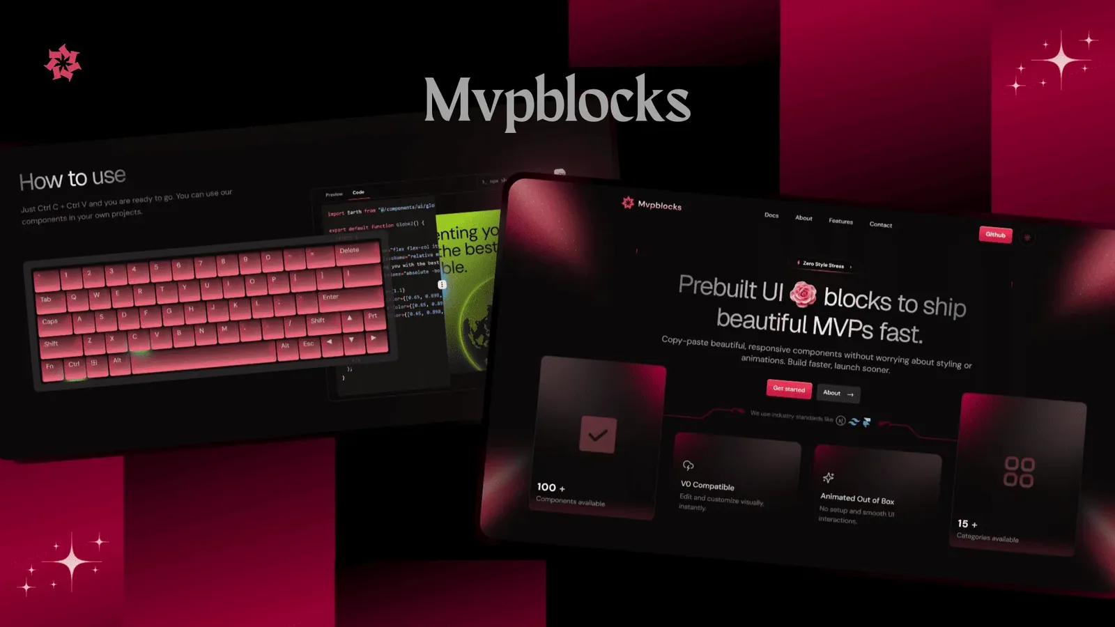 Mvpblocks component library homepage